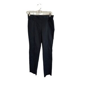AKRIS PUNTO Women's Black & White Polka Dot Pants Size 6